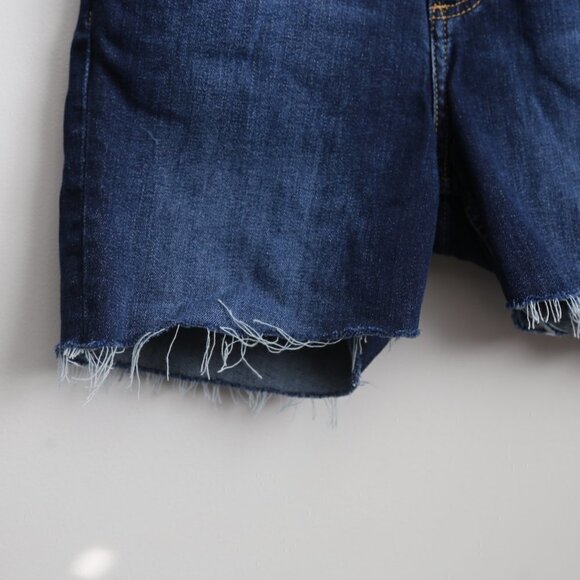 REWORKED Silver Jeans Co. Avery Straight Raw Hem Denim Shorts - Picture 3 of 8